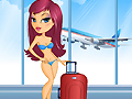 Trendy stewardess għall-logħob online